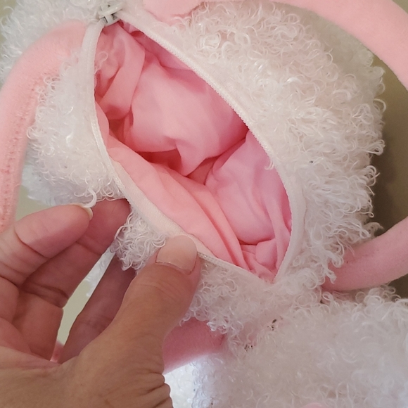 HUTCH CLUTCH Ty Beanie Babies 2005 hidden zipper compartment soft 'fur' EUC - Picture 5 of 9